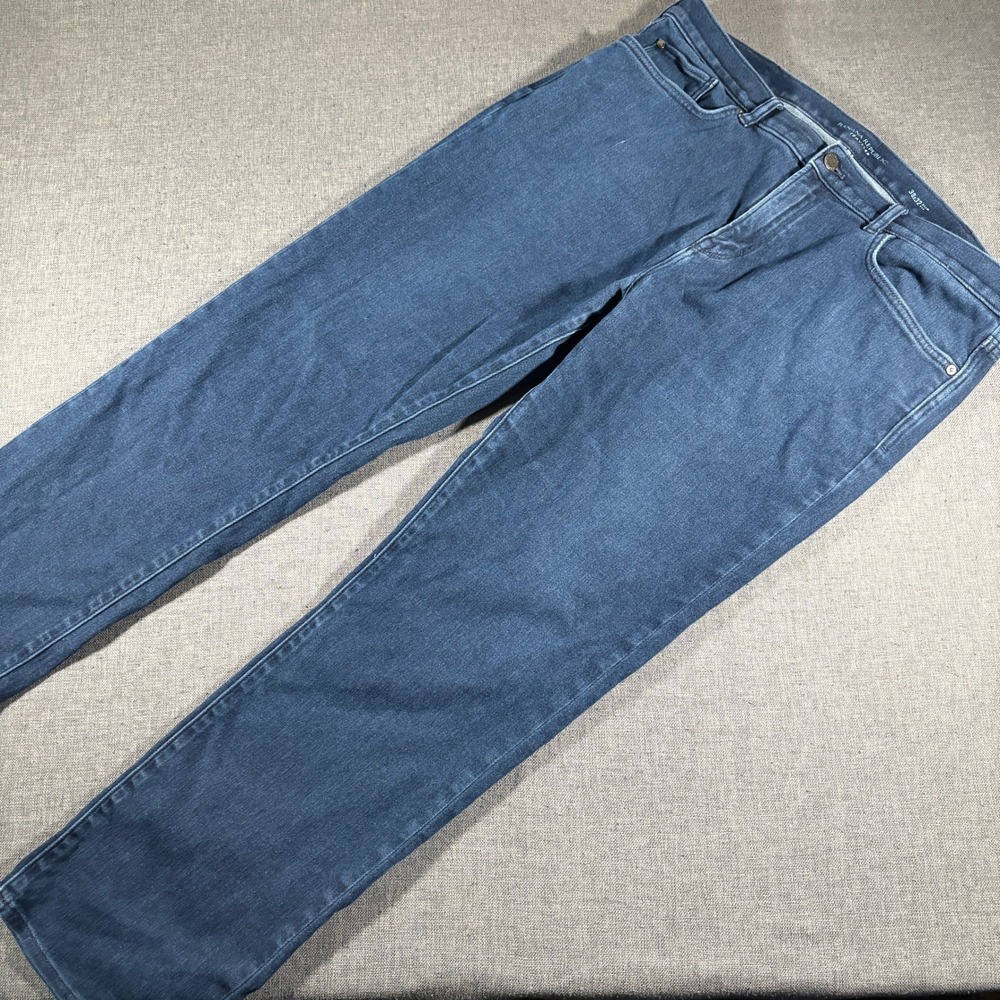 Banana‎ Republic Traveler Jeans Mens 38x32 Dark Wash Slim Fit Stretch Denim